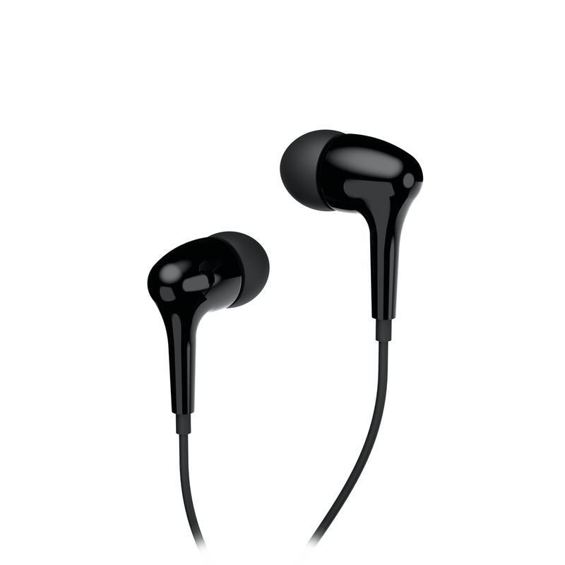 Genius GHP-206 High Performance Neodymium Headphone with Solid Bass and Extended Treble, Black